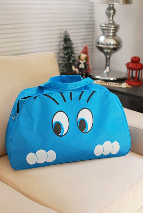 Цветни пътни чанти в розов и син цвят 