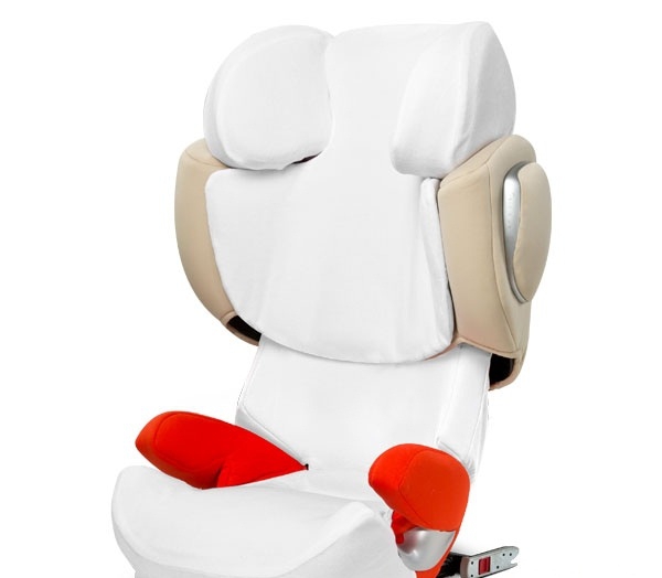 Бял летен калъф за детско столче за кола Solution Q Fix // Cybex