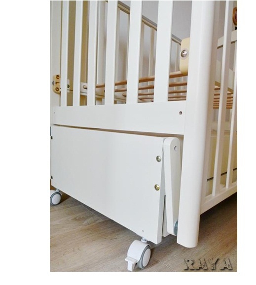 Бяло дървено детско легло "Euro"  // Baby Italia