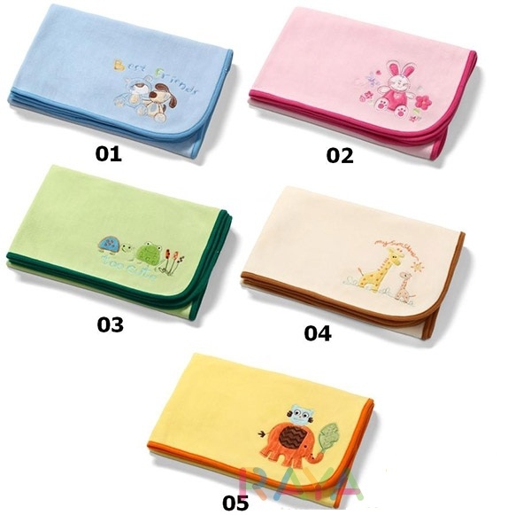 Жълта бебешка пелена "слонче"  75/100см. // Babyono