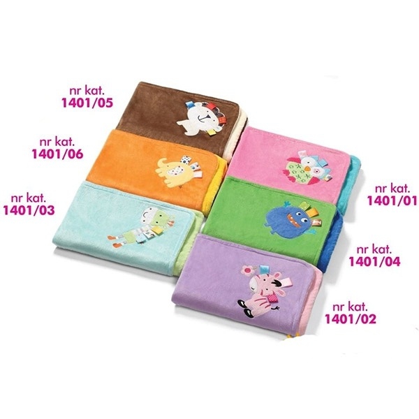 Оранжева бебешка пелена "слонче"  75/100см // Babyono