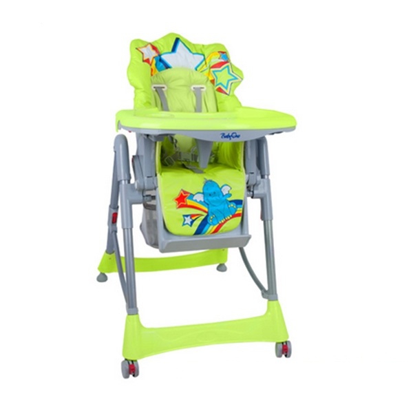 Зелено детско столче за хранене "Слонче" // Babyono