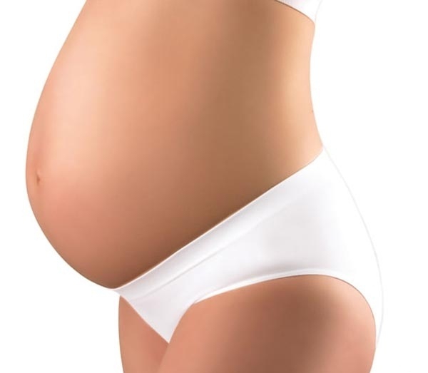 Бели бикини за майки и бременни дами размер XL // Babyono