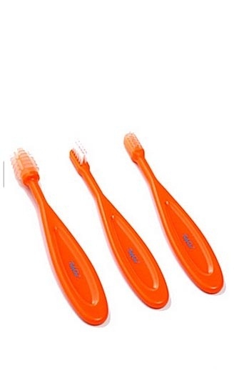 Цветен бебешки комплект за почистване на зъби 2 модела // Babyono