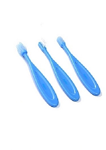 Цветен бебешки комплект за почистване на зъби 2 модела // Babyono