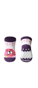Шарени детски чорапи против хлъзгане \'Плодчета\' 0+месеца, 3 модела // Babyono