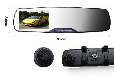  Κάμερα για Αυτοκίνητο1080FHD 4.3\' LTPS Motion Detection Car Rearview Mirror DVR Camera Video Recorder Night Vision 