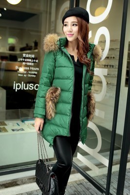 Γυναικείο Μακρύ Χειμερινό Μπουφάν με γούνα