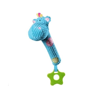 Цветни бебешки играчки с гризалка хипопотам 2 модела // Babyono