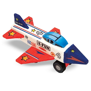 Детска игра - изработи и оцвети самолет