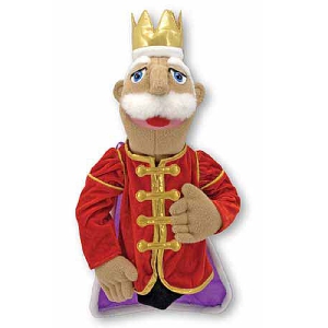 Детска плюшена играчка - крал за куклен театър