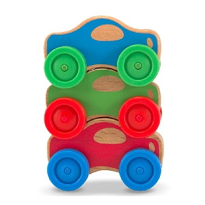 Детски дървени коли - 3 броя