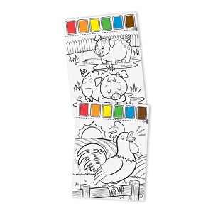 Блокче за оцветяване с вградена палитра с боички