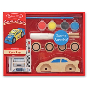 Детска игра - направи и оцвети дървена кола