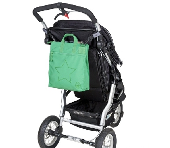 Зелена чанта за детска количка \