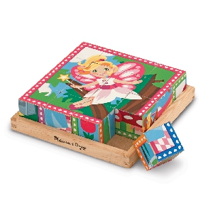 Детски дървени кубчета - 6 принцеси
