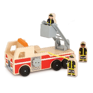 Детска дървена пожарна кола