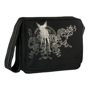 Черна чанта + аксесоари за детска количка // Lassig Casual Messenger World of Bambi Black