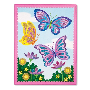 Детски бляскави стикери - пеперуди