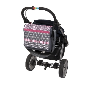 Сива чанта + аксесоари за детска количка // Lassig Casual Messenger Мultimix Ash