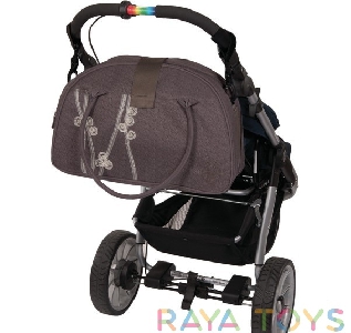Черна чанта + аксесоари ръчна и за детска количка // Lassig Casual Shoulder ribbon black