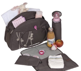 Сива бебешка чанта + аксесоари // Lassig Casual Shoulder ribbon slate
