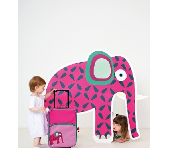 Малко розово детско куфарче // Lassig Wildlife Elephant