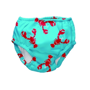 Син бебешки преходни гащи - бански M  // Lassig Aqua Red Lobster 