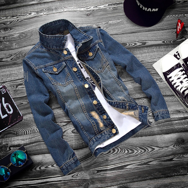 Мъжки дънкови якета 5 модела