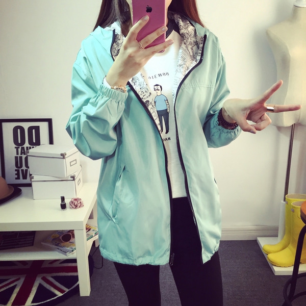 Дамско есенно-зимно, модерно яке с качулка