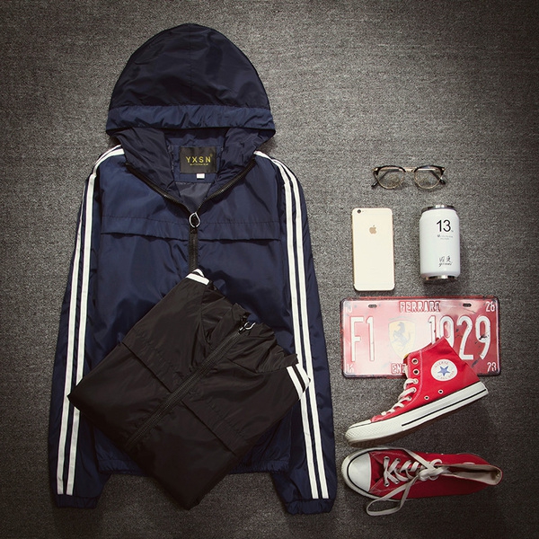 Спортно мъжко яке с качулка - 2 модела 