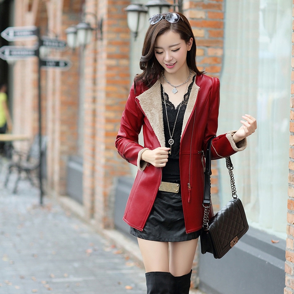 Дамско зимно яке от изкуствена кожа в три различни модела