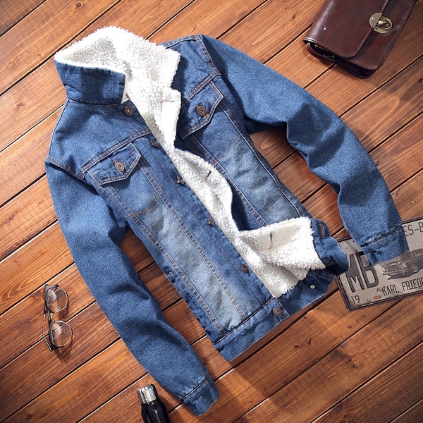 Зимно мъжко дънково яке - 4 модела 