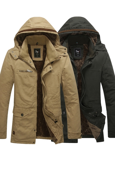 Зимно мъжко яке с качулка - 4 модела 