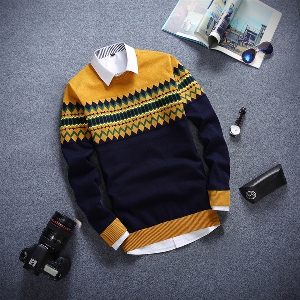  Ανδρικά χειμώνα πουλόβερ με μακριά μανίκια - διαφορετικά μοντέλα