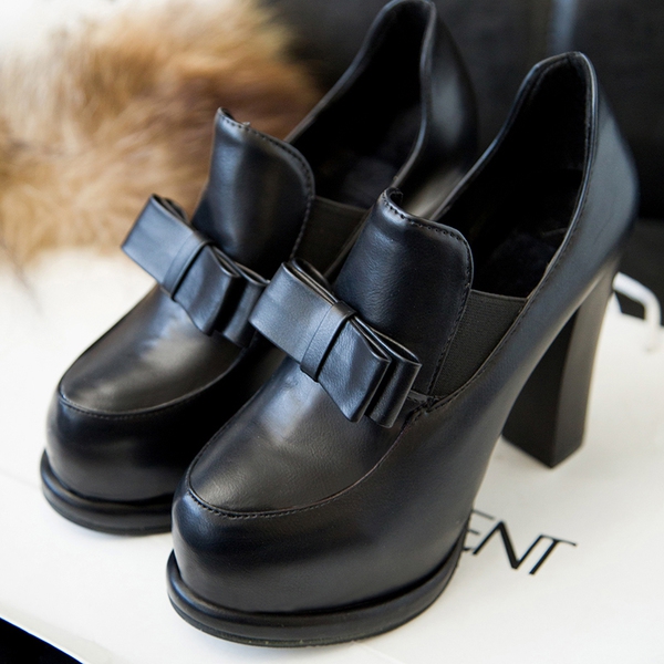 Дамски модерни обувки с висок ток от изкуствена кожа, есенно-зимни, различни модели