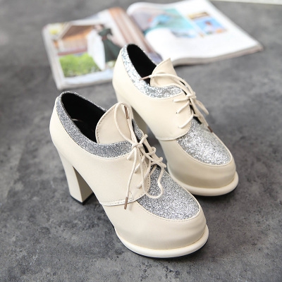 Дамски модерни обувки с висок ток от изкуствена кожа, есенно-зимни, различни модели