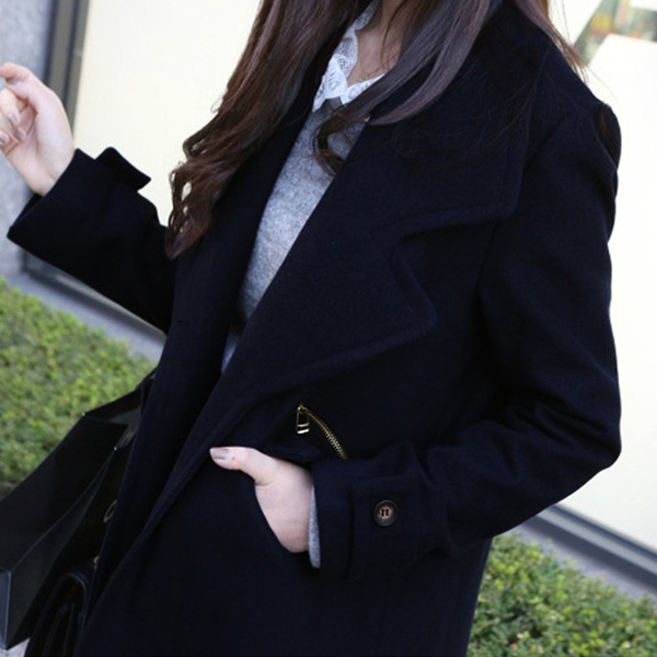 Дамско вълнено зимно палто - един модел, няколко размера