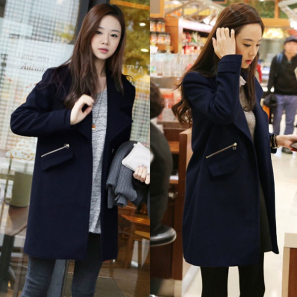 Дамско вълнено зимно палто - един модел, няколко размера