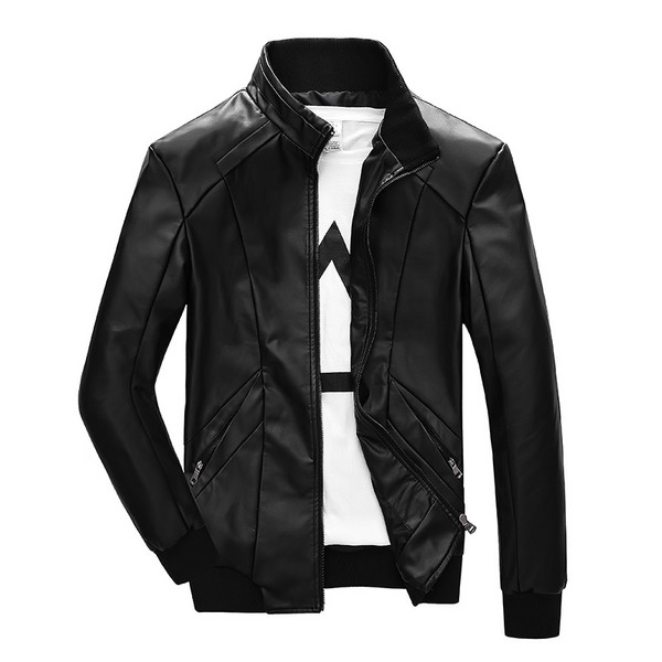 Ανδρικά  μπουφάν  από αφύσικη δέρμα  - 3 μοντέλα