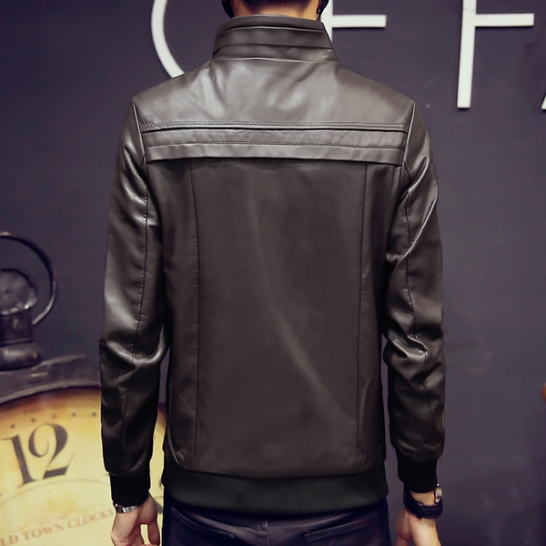 Ανδρικά  μπουφάν  από αφύσικη δέρμα  - 3 μοντέλα