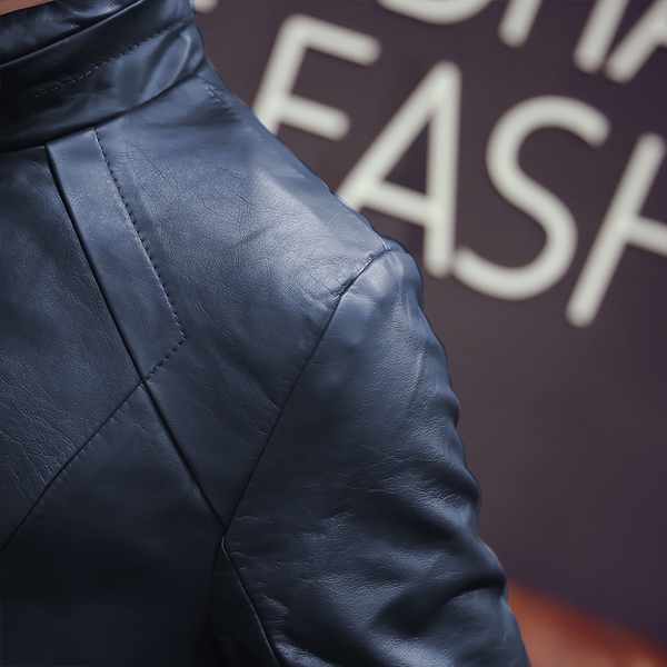 Ανδρικά  μπουφάν  από αφύσικη δέρμα  - 3 μοντέλα