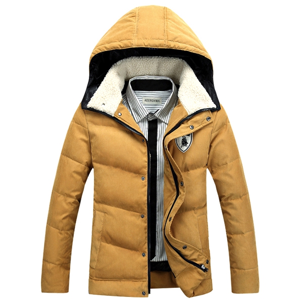 Зимни мъжки якета с махаща се качулка AEEROHMA - 6 модела 