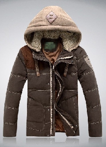 Ανδρικά χειμερινά  μπουφάν με αποσπώμενη κουκούλα - 3 μοντέλα