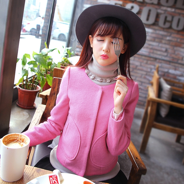  Дамско зимно памучено яке - бежово и розово, различни размери