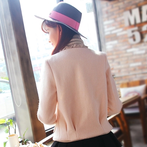 Γυναικείο βαμβακερό  μπουφάν για το  χειμώνα - μπεζ και ροζ, διαφορετικά μεγέθη