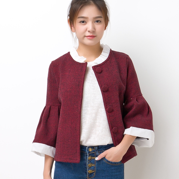  Дамско късо есенно-зимно палто в два модела