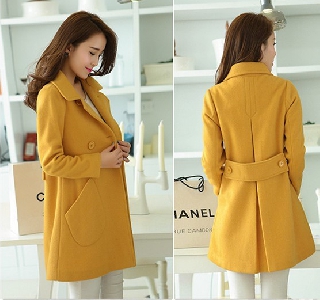   Γυναικείο μακρύ χειμονιάτικο παλτό  - 4 χρώματα