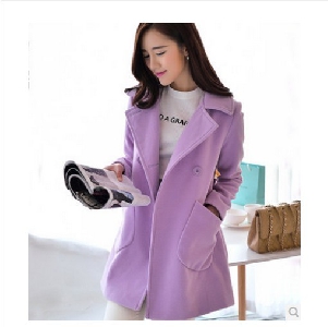   Γυναικείο μακρύ χειμονιάτικο παλτό  - 4 χρώματα