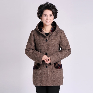 Γυναικείο παλτό μαλλί νο  για το χειμώνα - διαφορετικά χρώματα κατάλληλο για τις γυναίκες στη μέση ηλικία
